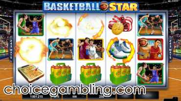 Play the Basketball Star slot at Casino Action