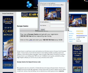 Europa casino, Europa casino bonus code £10, Europa casino download
