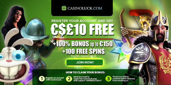 Casino Luck - 10 Free No Deposit Bonus - SnazzySlots.com