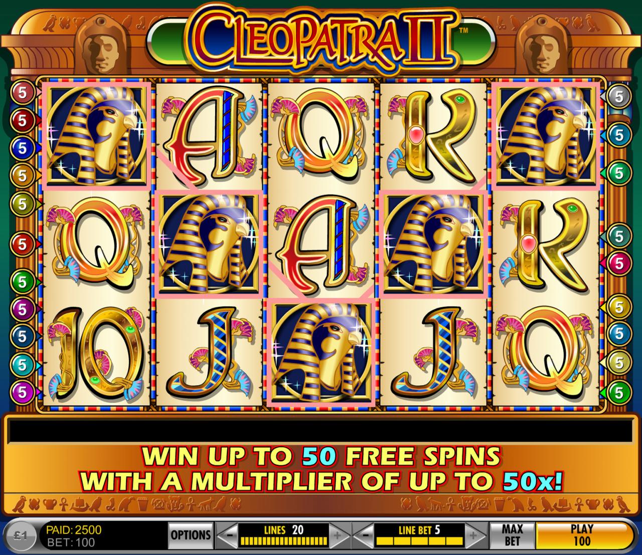 free no deposit required - details of the best Cleopatra Slots free no