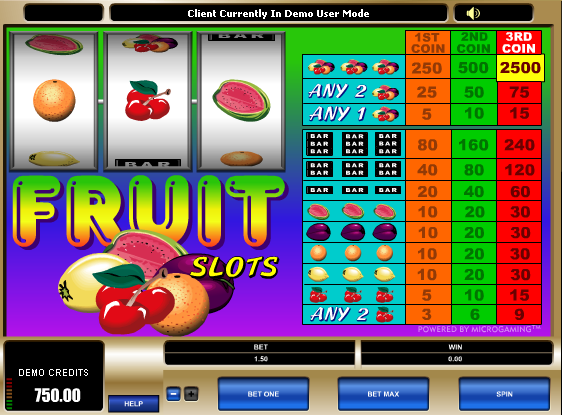 The Free Fruit Slots Game