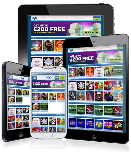 The BGO Mobile Casino offers slots and casino games wherever you are