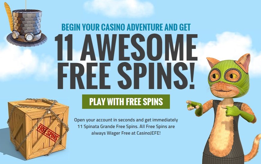 Casino Jefe - 11 Free Spins No Deposit - New Casino - SnazzySlots.com