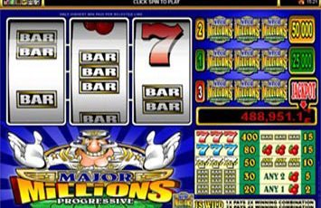 Major Millions Progressive Slots at Roxy Palace Casino