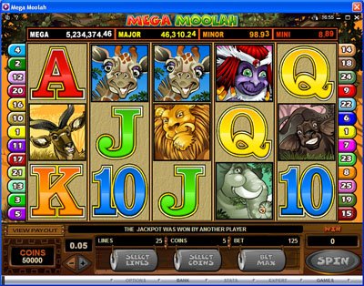 Mega Moolah online slot Mega Moolah jackpot game Online slot game
