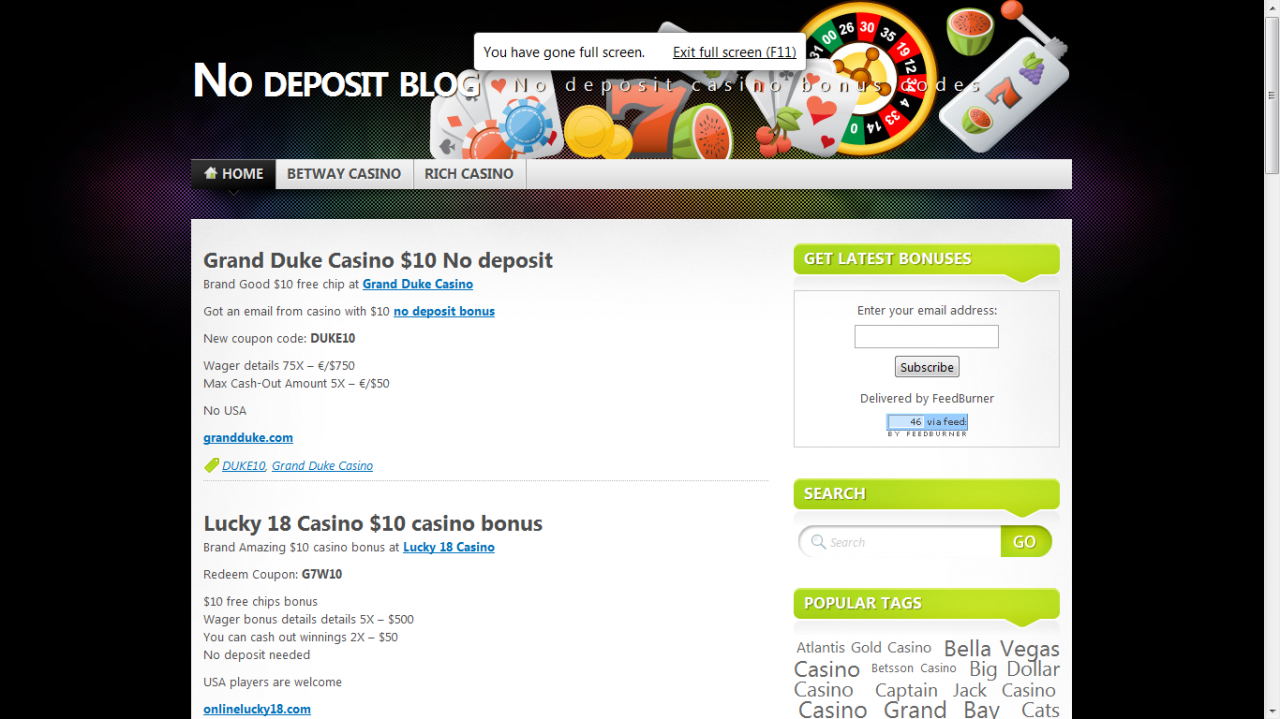 No deposit blog - Gambling online blog