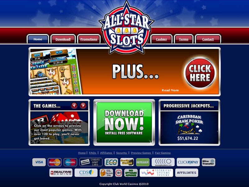 All Star Slots No Deposit Casino Bonus, Codes and Reviews